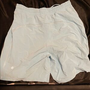 Lululemon Light Blue Athletic Men Shorts